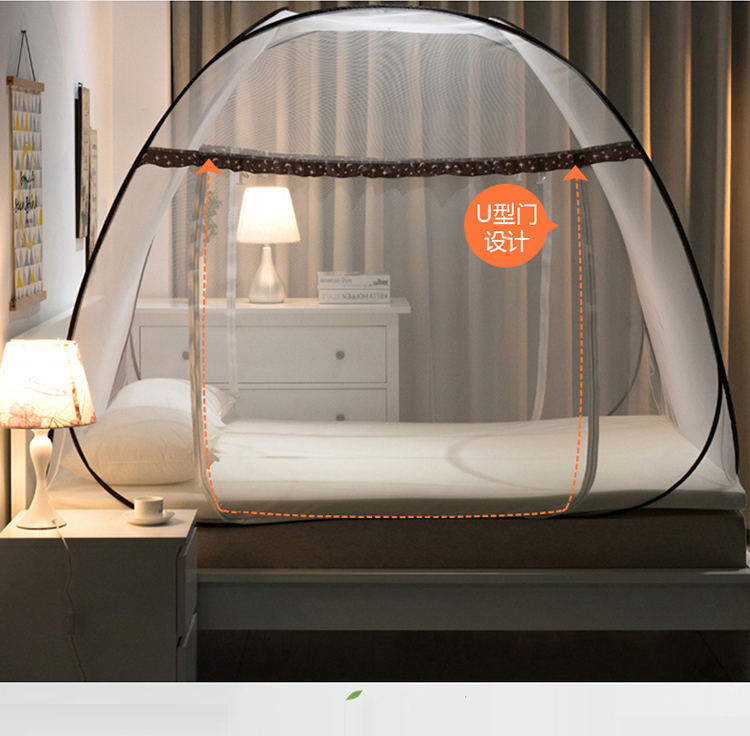 1,5m màn ngủ yurt cài đặt miễn phí 1,8 hộ gia đình đúp ròng đỏ 2018 mới sinh viên độc thân ký túc xá 1.2 - Lưới chống muỗi màn thông minh gấp gọn
