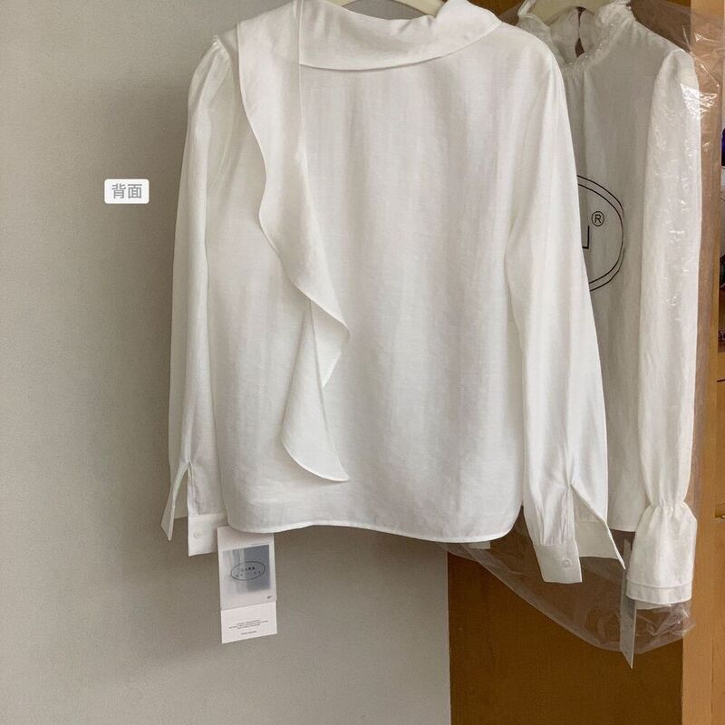 French-Style Ribbon Design Shirt with Bow, New Gentle Top, Long-Sleeved Shirt French-Style Ribbon Design Shirt with Bow, New Gentle Top, Long-Sleeved Shirt