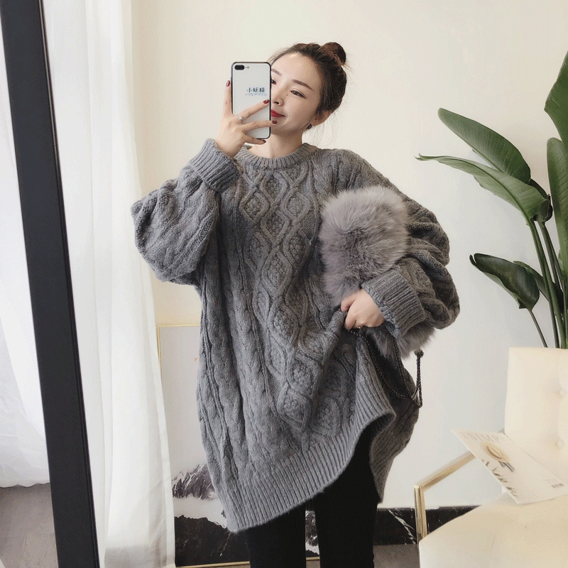Maternity Wear Autumn and Winter New Style Maternity Sweater Mid-Length Late Pregnancy Short Loose Pullover Winter Thickened Top Maternity Wear Autumn and Winter New Style Maternity Sweater Mid-Length Late Pregnancy Short Loose Pullover Winter Thickened Top