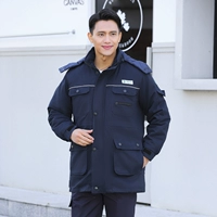 Чистый хлопок скрытый синий трикотажный ватный хлопка средней длины с этикеткой