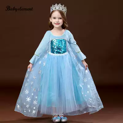 Girls dress autumn and winter clothes new children Aisha dress little girl Frozen Aisha long dress