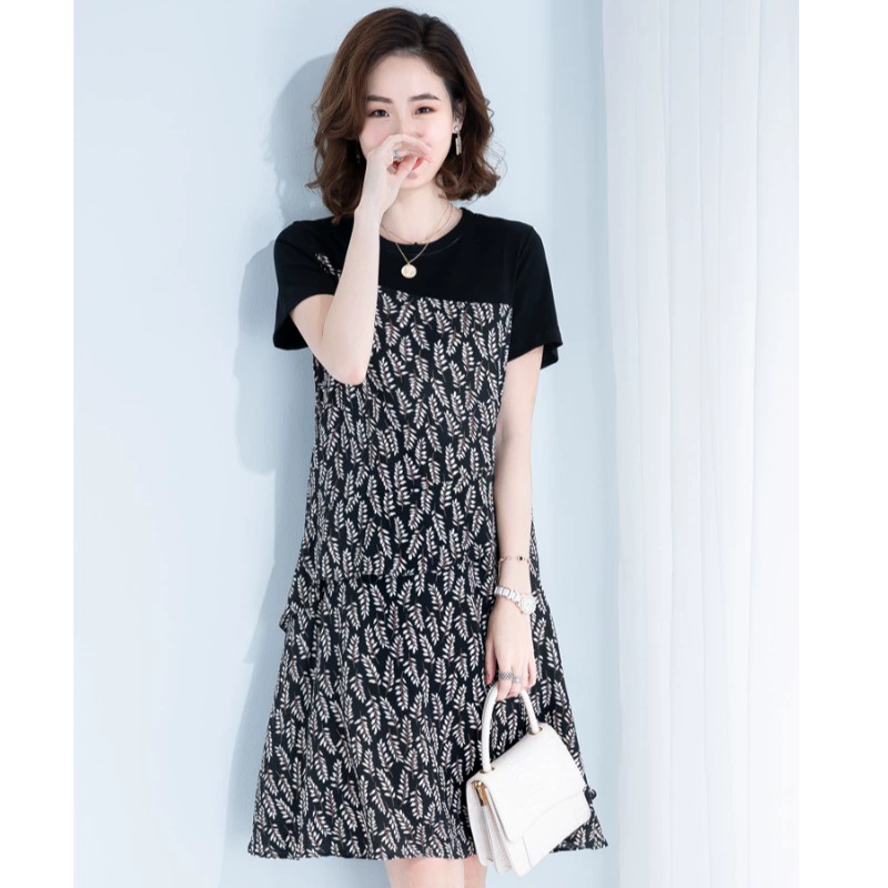 Tháng 9 Momo ban đầu cộng với kích thước 2021 mới ga châu Âu hoa mỏng váy voan chị béo mm quần áo phụ nữ - Sản phẩm HOT