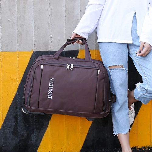 Чемодан, портативная вместительная и большая складная сумка для путешествий подходит для мужчин и женщин