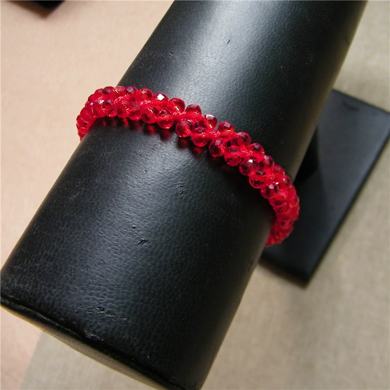 [Dora handmade] vòng tay pha lê đỏ handmade vòng tay đỏ Trung Quốc năm nay đỏ dây đeo vòng tay giai điệu - Vòng đeo tay Clasp vòng đá phong thủy