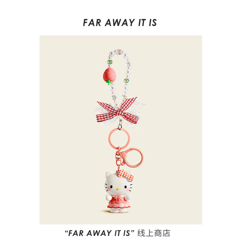 Authentic Hellokitty Bag Pendant Sanrio Keychain Cute Doll Kt Cat Small Doll Schoolbag Pendant
