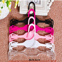 Thick candy plastic hanger inner hanger bra hanger clothing store underwear display rack underwear clip