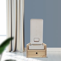 Small Pei generation large feeder Homan feeder water dispenser tail living wooden shelf cat and dog pet bowl rack