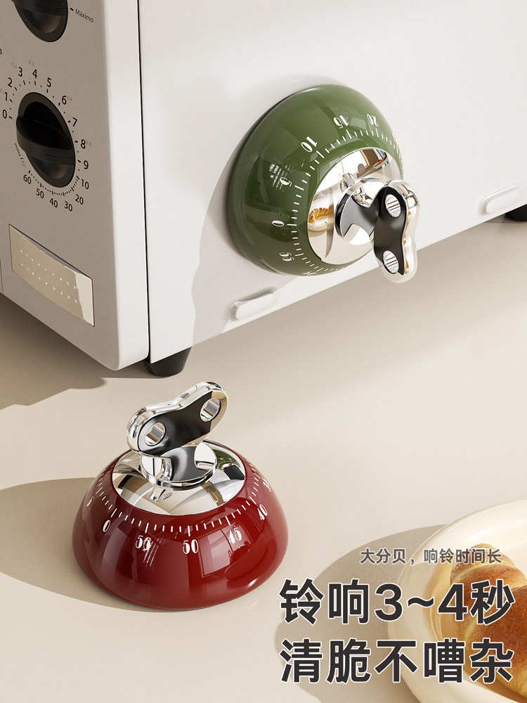 Magnetic Timer Kitchen Mechanical Reminder Cooking Timer Home Cooking Baking Countdown Timer for Study Use
