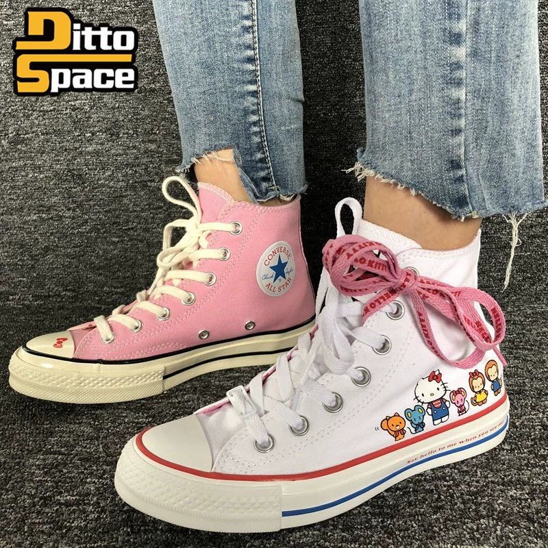 Converse x Hello Kitty chung 1970 giày vải cổ điển 162944c162936