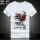 Áo thun cotton mới mùa hè Áo thun nam ngắn tay Tide áo thun nam phiên bản Hàn Quốc của Slim cotton giản dị giản dị áo phông nam tay ngắn có nón