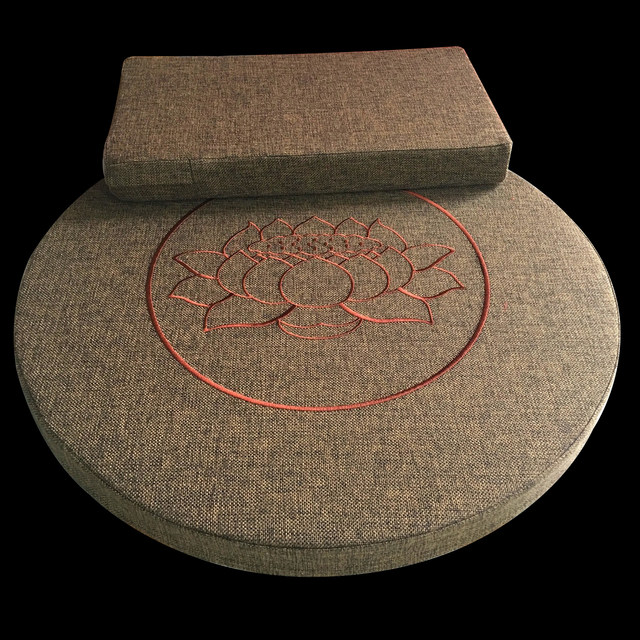 Meditation cushion thickened linen coconut palm round meditation cushion