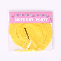 Баллонная бумага висящая украшение желтое