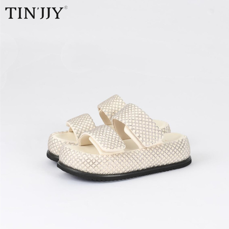 Tianji Women's Lycra Mesh Fabric Ultra-Fiber Leather Footbed Rubber Foam Thick Sole Comfortable Velcro Strap Sandals Tianji Women's Lycra Mesh Fabric Ultra-Fiber Leather Footbed Rubber Foam Thick Sole Comfortable Velcro Strap Sandals