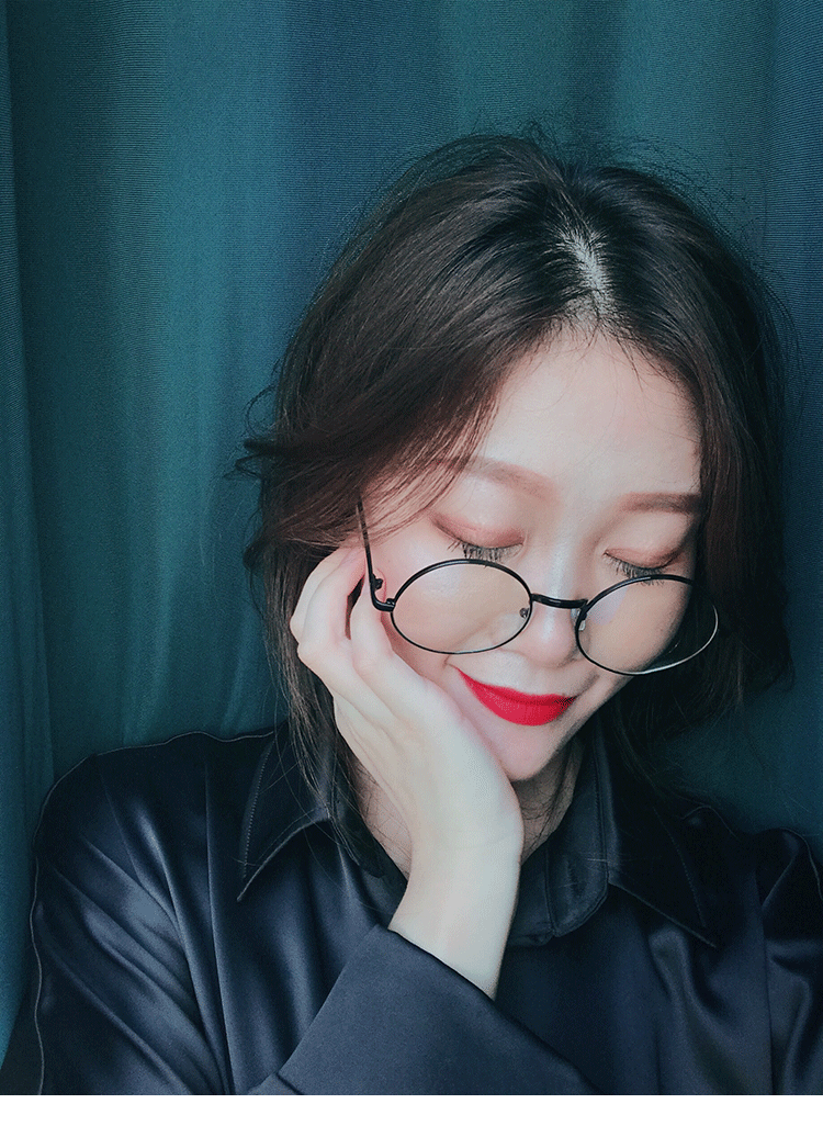 Chống ánh sáng xanh bức xạ retro nhỏ gọng kính gọng tròn nam nữ Phiên bản Hàn Quốc của thủy triều mặt tròn điện thoại di động máy tính cận thị - Kính khung kính râm nam