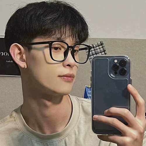 Ретро квадратные очки подходит для мужчин и женщин, по фигуре, в корейском стиле