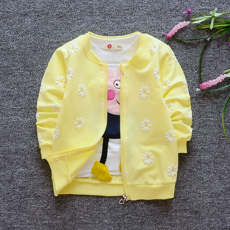 Cô gái mùa xuân áo mùa hè 1-2 tuổi trẻ em mới của quần áo 3 bé cotton phần mỏng điều hòa không khí cardigan bé mùa hè ăn mặc cửa hàng quần áo trẻ em