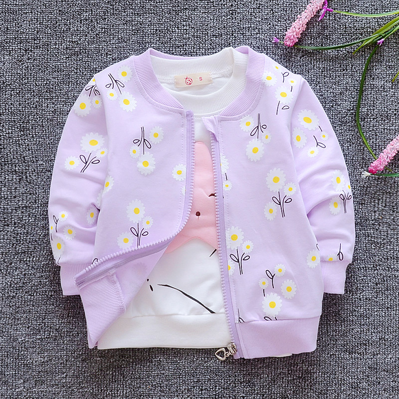 Cô gái mùa xuân áo mùa hè 1-2 tuổi trẻ em mới của quần áo 3 bé cotton phần mỏng điều hòa không khí cardigan bé mùa hè ăn mặc quần áo trẻ em giá rẻ