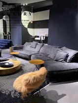 Italian minimalist baxter frosted technology fabric sofa living room small apartment Modern simple light luxury net red new