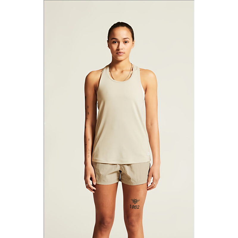 Craft Collective's New Yoga and Fitness Series Small White Label Soft Quick-Drying Curved Hem Sports Vest
