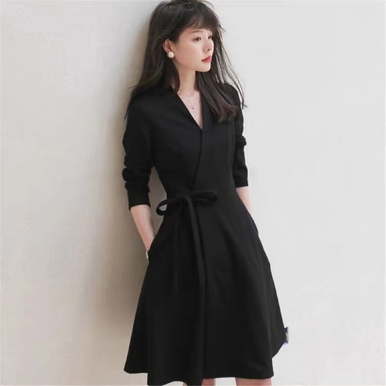 SNICYKER2023 New Autumn Fashion Machine Harding Skirts Age Skinky Black Clothing Dress