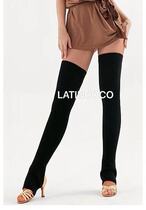 Cocoa era dance shoes dance socks Latin dance over the knee stockings knee socks net socks stepping on feet exercise clothes leg socks
