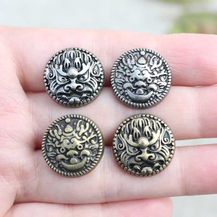 Handmade Diy Alloy Belt Buckle Luggage Buttoned Clothing COUNTRY WIND RETRO DRAGON DECORATION CHAEZE BUTTON SCREW BUCKLE 18mm