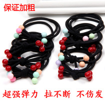Rubber band hair rope Korean high stretch floral headdress Hairband hair accessories adult hair tie black minimalist head accessories