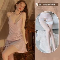 Розовая белая пижама, колготки