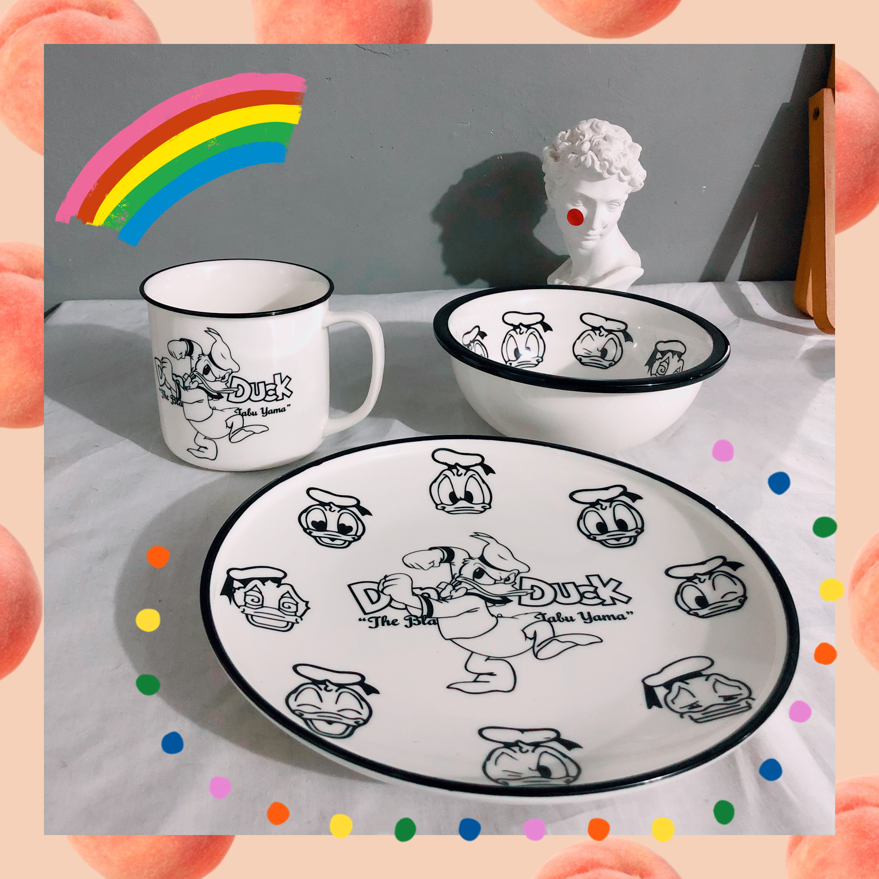 Duck Duck Tableware Plate Cup Cute Household Set