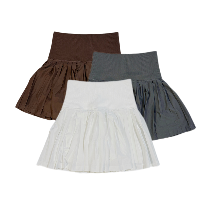 Chestnut Sun Protection Tennis Skirt, Sports Short Skirt, Golf Skirt, Sports Fitness Yoga Daily Wear, Summer Breathable, Fashionable, Quick-Drying