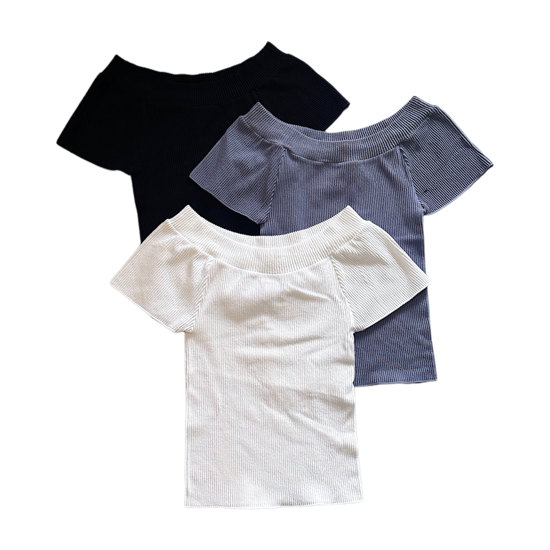 Invoice Fp Two-Way Wear Off-Shoulder Short-Sleeve Fitness Yoga Outdoor Sports Top Half-Sleeve Fashion Casual Versatile