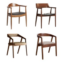 Nordic solid wood computer chair Hiroshima dining table and chair Horn office chair leisure chair coffee chair negotiation chair meeting guest chair