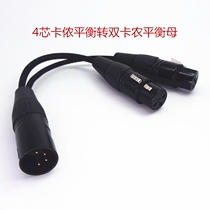 4 Core Cannon Go Double xlr Cannon Mother Balance turn 4 Core Cannon revolution 10% ErXLR transfer connecting line