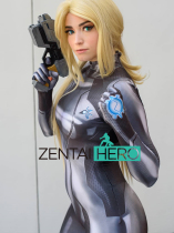 Black version of the Galaxy Warrior Samus Aran Zero Cosplay