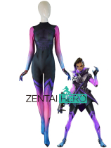 Real shot watchman game Sombra Dark shadow dark shadow black Claw Cosplay one-piece tights Zentai