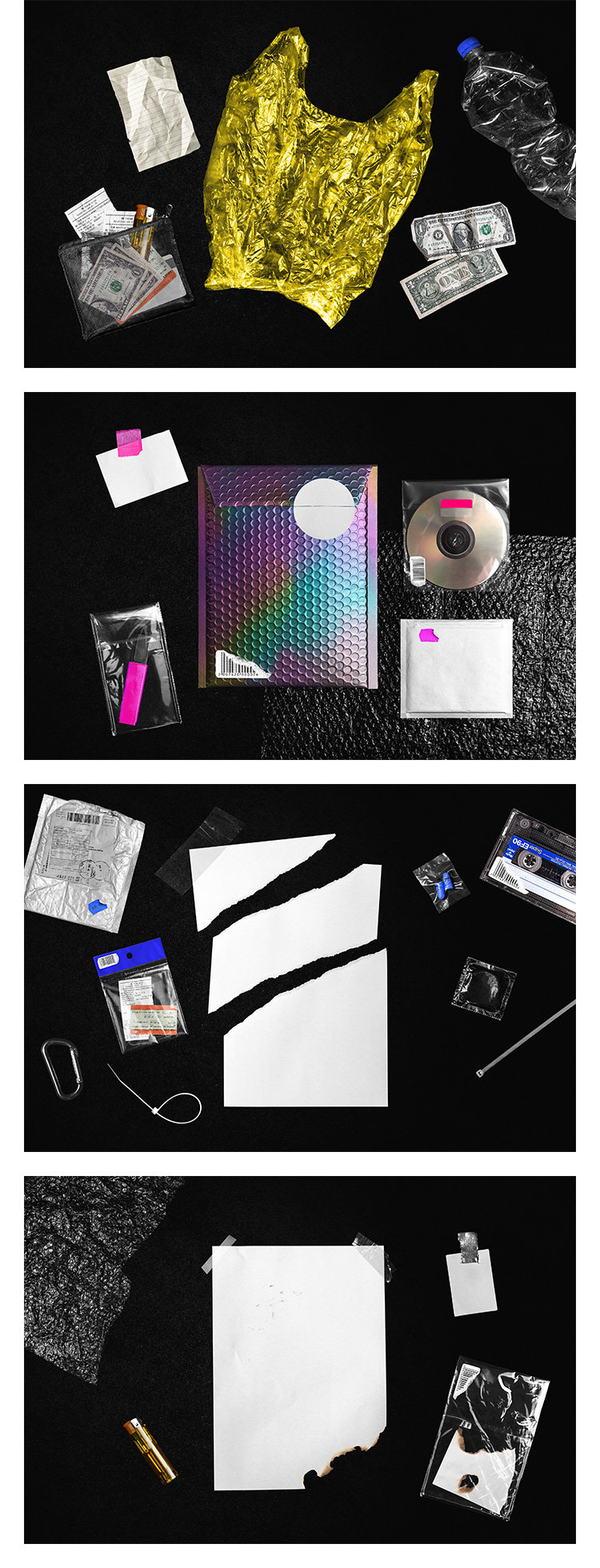 素材-当下最流行的潮流透明塑料薄膜样机元素合集 透明真空压缩薄膜样机素材！插图4小新卖蜡笔