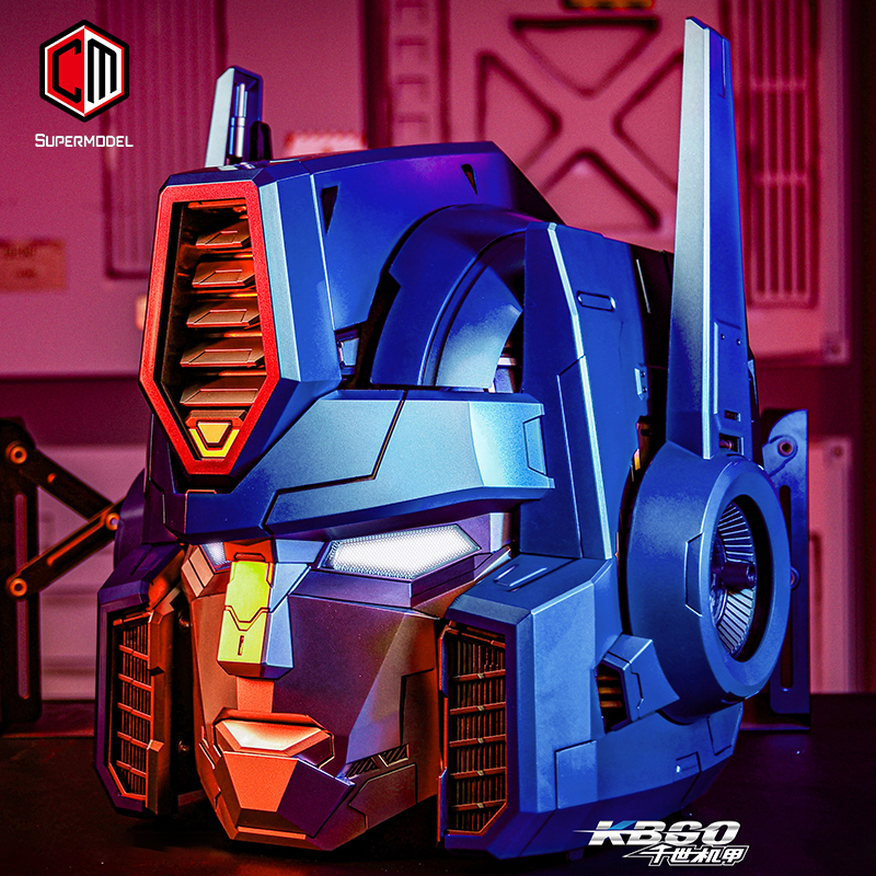 Supermodel Anime Killerbody Qian Shi Mecha Transformers G1 Optimus Prime Helmet Wearable Model Toy