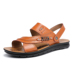 Giày nam 2018 mới sandal da bò mùa hè đi biển thêm mã lớn 45 giản dị 46 không trơn 47 dép 48 giày tây nam Sandal
