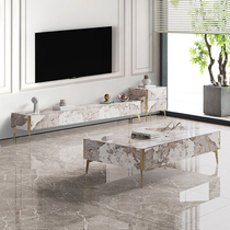 Ideostyle rockboard tea table TV cabinet Composition modern minimalist light lavish and small type solid wood storage ground cabinet TV cabinet