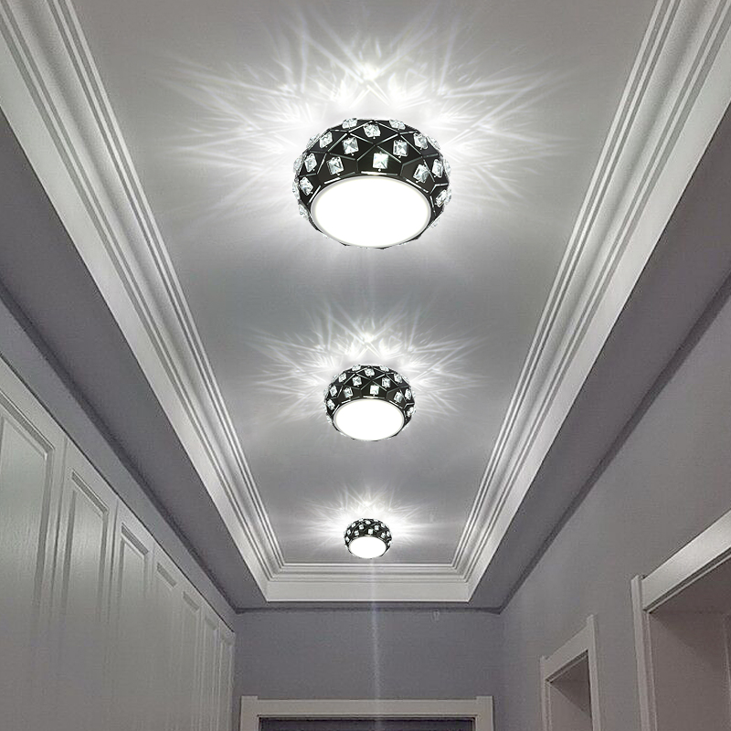 Creative led walkway Light Corridor light black and white embedded downlight porch light Portal light simple modern spotlight