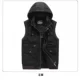 Mùa thu và mùa đông nam vest giản dị cotton cộng với nhung cotton vest đa túi ngoài trời chụp ảnh áo len trùm đầu áo khoác blazer nam hàn quốc