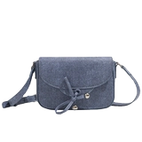 Небольшая сумка через плечо, дизайнерская джинсовая универсальная сумка на одно плечо с бантиком, ремешок для сумки