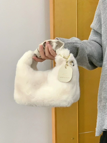 高级感毛绒手提包包女百搭小众斜挎包2023新款爆款时尚冬季毛毛包