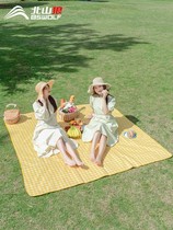 North Mountain Wolf Outdoor Anti-Damp Cushion Thickened Oxford Cloth Mat Folded Ground Mat Widening Camping Waterproof Picnic Mat
