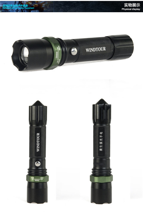 Windtour Widdy sạc ngoài trời mini LED chói dài cưỡi ngựa đèn pin chiếu sáng nhà đèn pin sạc điện quang