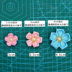 Đẹp handmade DIY handmade vải Nhật Bản và vải gió gió đồng bằng 3x3CM 10 viên vải da may quần áo Vải vải tự làm