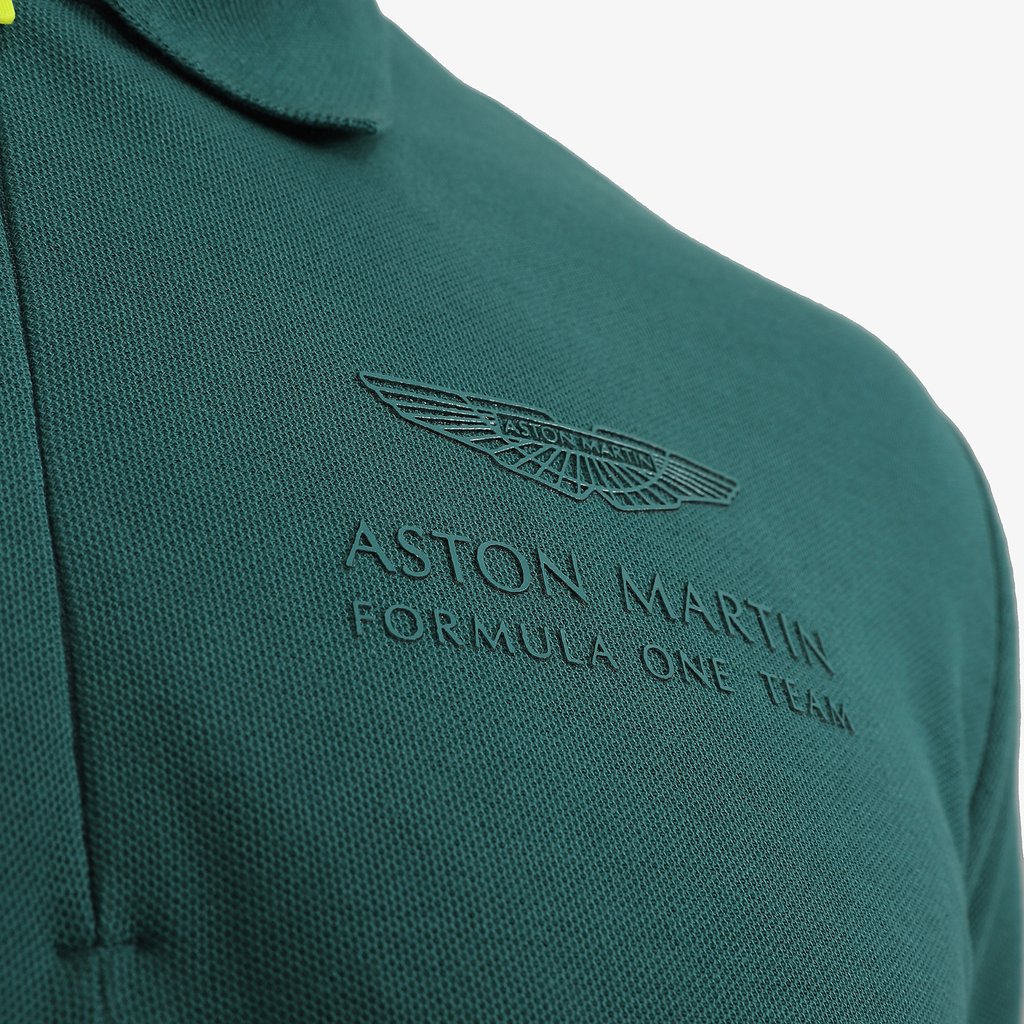 Aston Martin F1 Team 2021 Official Aston Martin Vettel Same Short Sleeve POLO Vest