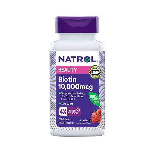 American Post Natrol Biotin Biomoto Витамин H 10000 мкг скорость шизоин клубника 250 таблетки