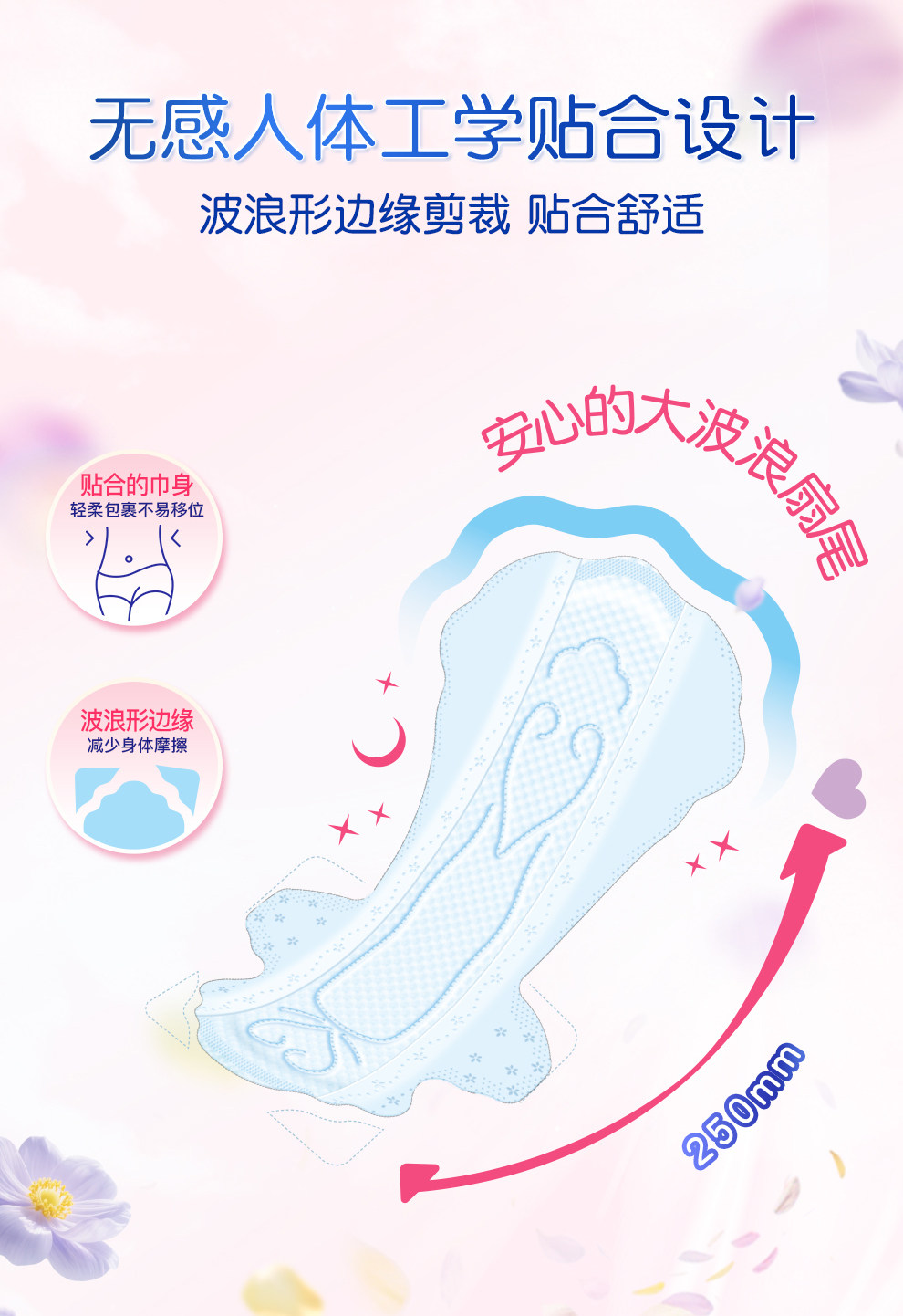 大王elis爱璐茜极薄光羽日用夜用安心裤卫生巾透气姨妈巾亲肤组合 — 6