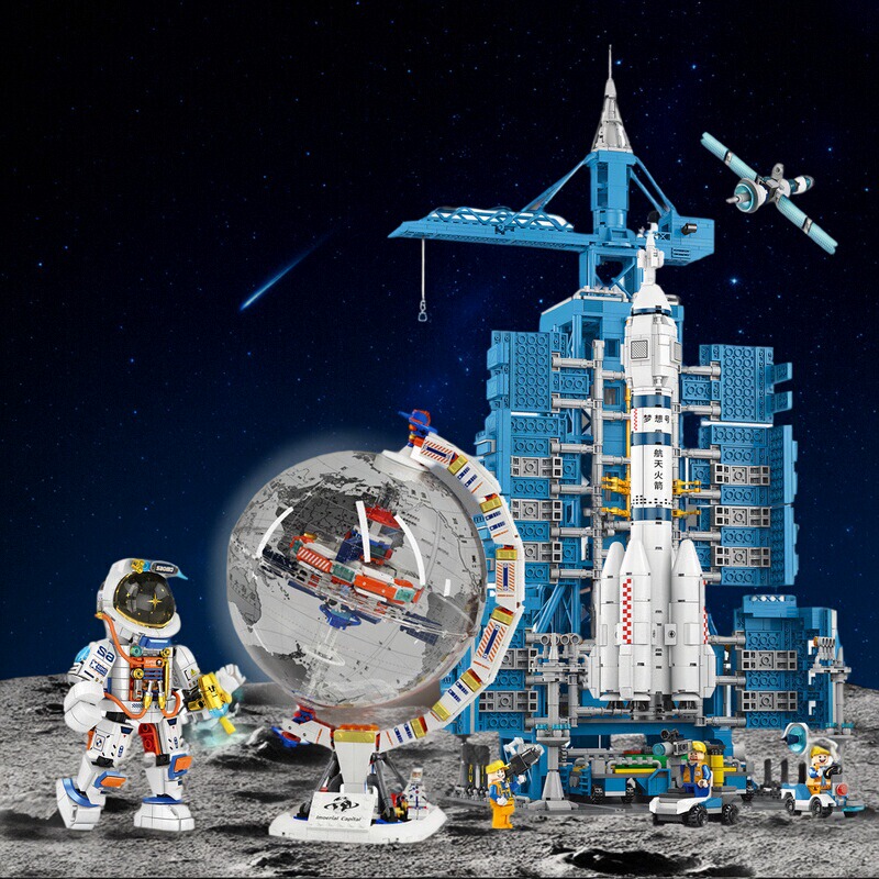 Aerospace Science and Education Series Building Blocks Globe Astronaut Rocket Launch Base Kidsren's Educational Assembly Toys Gift Aerospace Science and Education Series Building Blocks Globe Astronaut Rocket Launch Base Kidsren's Educational Assembly Toys Gift